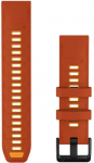 Garmin watch strap QuickFit 22mm fenix 9 Pro, autumn orange/spark orange