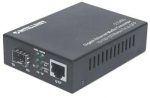 Intellinet Media Converter 10/100/1000Base-TX RJ45 / SFP Mini-GBIC slot