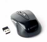 Gembird Wireless optical mouse MUSW-6B-01, 1600 DPI, nano USB, black