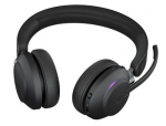 JABRA Evolve2 65 MS Stereo Headset on-ear Bluetooth wireless USB-C noise isolating black Certified for Microsoft Teams