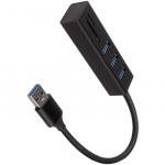 I/O HUB USB3.2 3P SD/MICROSD/0.2M HMA-CR3A AXAGON
