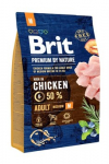BRIT Premium by Nature Adult M Chicken - sausas maistas &scaron;unims - 3 kg