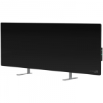 AENO Premium Eco Smart Heater, 700W, Tempered glass, Infrared+convection heating type, Led display Plug type: Europe (E/F type), BLACK