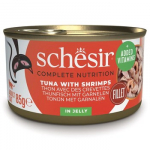 SCHESIR in jelly Tuna with shrimps - &scaron;lapias kačių maistas - 85 g