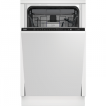 BEKO Dishwasher | DIS46120 | Built-in | Width 45 cm | Number of place settings 11 | Number of programs 6 | Energy efficiency class E | Display | White