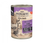 WIEJSKA ZAGRODA Forest Flavours Roe deer with a quail - drėgnas ėdalas &scaron;unims - 400g