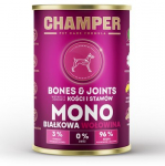 CHAMPER Bones and Joints Monoprotein Beef - drėgnas ėdalas &scaron;unims - 400g