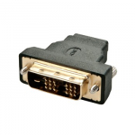 Adapteris - LINDY HDMI F/M į DVI-D M Adapteris, 1920x1200, Auksiniai Kontaktai, Juodas