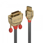 HDMI Laidas - LINDY Gold Line HDMI į DVI-D Laidas, M/M, 1920x1200@60Hz, 15 m, Pilkas