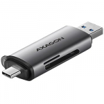 AXAGON kortelių skaitytuvas CRE-SAC USB 3.2 Gen1 Type-C+Type-A 2-slot SD/microSD