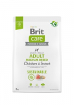 BRIT Care Dog Sustainable Adult Medium Breed Chicken and Insect - sausas maistas &scaron;unims - 3 kg