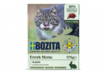 BOZITA Fresh Menu Rabbit in sauce - &scaron;lapias kačių maistas - 370g