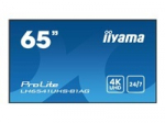 IIYAMA LH6541UHS-B1AG 65inch 3840x2160 4K UHD IPS panel 1perc Haze Landscape and Portrait mode Speakers 2x 10W 3x HDMI