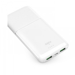 Powerbank 10000mAh 2xUSB, 1xUSB-C, 20W, by Puro White