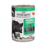 WIEJSKA ZAGRODA Monoprotein Wild boar - drėgnas ėdalas &scaron;unims - 400g