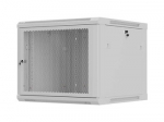 Sieninė rack spinta 19" 9U 600x600 pilka perforuotos durys Lanberg (flat pack)