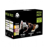 PETREPUBLIC Mega Pack Chicken, Beef, Lamb - drėgnas ėdalas &scaron;unims - 12x100g