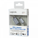 Logilink | USB-C to USB3.0 and Micro USB Adapter | USB 3.1 type-C | USB 3.0, Micro USB 2.0