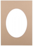Passepartout 30x40, sandstone oval