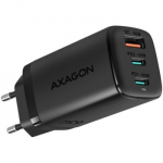 AXAGON GaN wallcharger 3x port (USB-A + 2x USB-C), 65W | ACU-DPQ65