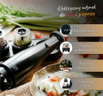 Prieskonių malūnėlių rinkinys Adler AD 4449B Juoda