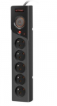 Power strip Z5 1.5M 5x230V 10aA Z5/15/CZ black