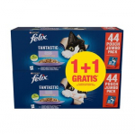 PURINA Felix Fantastic Selection of flavors in jelly - &scaron;lapias kačių maistas - 44x85g + 44x85g GRATIS