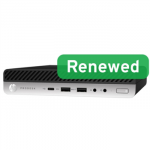 HP Renewed Grade A | ProDesk 600 G5 DM | Intel Core i3 | i3-9100T | 8 GB | NVMe | 128 GB | Intel UHD Graphics 630 | Windows 11 Home