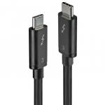 Thunderbolt Laidas - LINDY Thunderbolt 3 Laidas, 40Gbps, 100W PD, 0.5 m, Juodas
