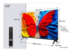 TCL S59K 43S59K televizorius 109,2 cm (43") &bdquo;Full HD&ldquo; Smart TV &bdquo;Wi-Fi&ldquo; Metalinis