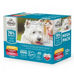 FRENDI Chicken, Beef, Veal - drėgnas ėdalas &scaron;unims - 12x100g