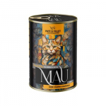 MAU Pate and Fillet Turkey with peanut butter - &scaron;lapias kačių maistas - 400g