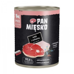 PAN MIĘSKO Puppy Turkey with beef - drėgnas ėdalas &scaron;unims - 800g