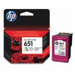 HP 651 original Ink cartridge C2P11AE BHK Tri-color