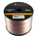 Libox Kabel głośnikowy 2x2,50mm LB0009-50 garso kabelis 50 m Permatomas
