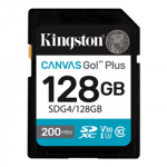 KINGSTON 128GB SDXC Canvas Go Plus Gen4 200MB/s C10 UHS-I U3 V30