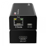 Audio Dekoderis - Lindy 2ch Dante į HDMI ARC Dekoderis, 96kHz, RJ45 Įvestis, HDMI I&scaron;vestis, Juoda