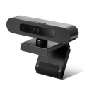 Lenovo Webcam 500 FHD Black, Pixel perfect high definition FHD 1080P video with 1/2.9 inch RGB sensor size. Effortless automatic login with facial recognition technology. Two integrated mics capture clear audio from every angle. Wide view 95 lense pl ...