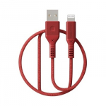 USB Laidas - Premium MFI Sertifikuotas Laidas USB Lightning 1.2m, Raudonas