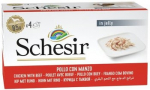 SCHESIR Chicken with beef in jelly - drėgnas ėdalas &scaron;unims - 4 x 85g