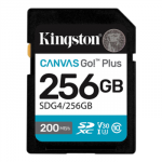 KINGSTON 256GB SDXC Canvas Go Plus Gen4 200MB/s C10 UHS-I U3 V30
