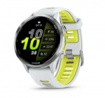 Forerunner 970 Titanium with Whitestone Case and Whitestone/Amp Yellow Band
