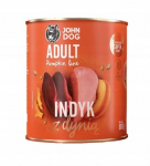 JOHN DOG Pumpkin Turkey with pumpkin - drėgnas ėdalas &scaron;unims - 800g