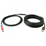 USB kabelis - LINDY USB 2.0 A/B Aktyvus Laidas, Prailginimas Tiesioginiam Prietaiso Prijungimui, 10 m, Juodas