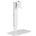 Monitoriaus Laikiklis - Vieno Monitoriaus Stovas 17"-32" Reguliuojamo Auk&scaron;čio Baltas