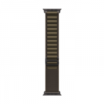 49mm Dark Olive Alpine Loop - Small - Black Titanium Finish