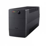 Trust Paxxon Reliable 800VA battery back-up UPS with 2 wall power outlets, suitable to power and protect your electronic devices