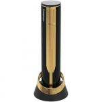 Prestigio Maggiore, smart wine opener, 100% automatic, opens up to 70 bottles without recharging, foil cutter included, premium design, 480mAh battery, Dimensions D 48*H228mm, black + gold color.