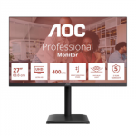 AOC | U27E4CV | 27 " | IPS | UHD | 16:9 | 60 Hz | 4 ms | 3840 x 2160 pixels | 400 cd/m&sup2; | HDMI ports quantity 2 | Black