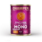CHAMPER Coat and Skin Monoprotein Beef - drėgnas ėdalas &scaron;unims - 400g